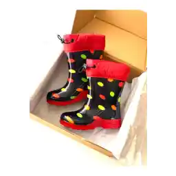 چکمه های بارانی بچه گانه ضد آب ماچی آریسان با داخل پشمی