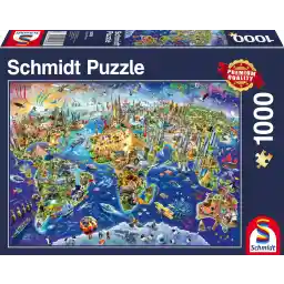 Schmidt , Discover the World (1000pc) , Puzzle , Ages 12+ , 1 Players