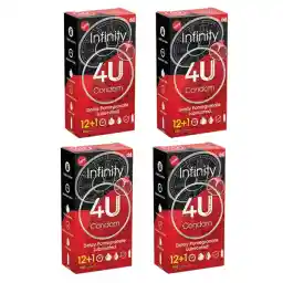کاندوم فور یو مدل infinity مجموعه 4 عددی