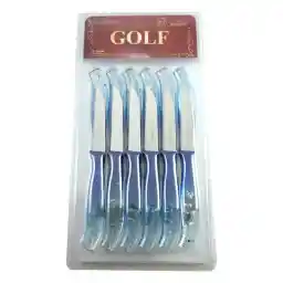 چاقو میوه خوری گلف مدل هایلایت اکلیلی بسته 12 عددی