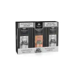 Yardley Gentleman Antibacterial Deep Cleansing Charcoal Body Wash - 1 Classic & 2 Legacy, 180 ml (Pack of 3)