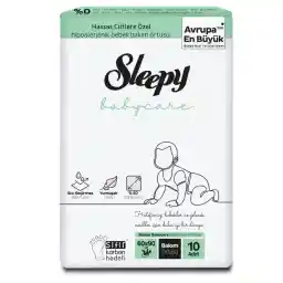 Sleepy Babycare Bebek Bakım Örtüsü 10 Adet