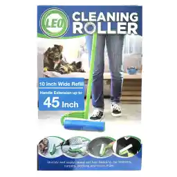 Leo Mega Cleaning Extendable Lint Roller with 25 Sticky Peel Tape Refill Long Lint Remover Roller Set for Household and Pet Hair Removal Effortless Cleaning.