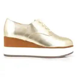 کتانی چرم لژدار زنانه DOIGGO - ملو یلو