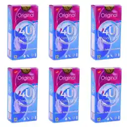 کاندوم فور یو مدل Original مجموعه 6 عددی