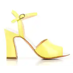 کفش چرم پاشنه بلند زنانه DOVIDELLE - ملو یلو