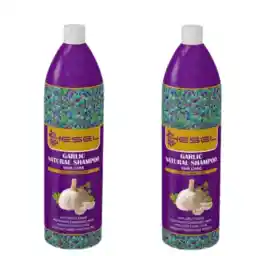 شامپو تقویت کننده و ضد ریزش مو هسل مدل Garlic حجم 1000میلی لیتر بسته 2 عددی