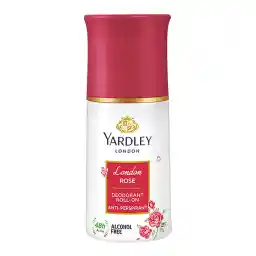 Yardley London Rose Anti-Perspirant Deodorant Roll On - 50ml 48-Hours Long Odor Protection Modern Fresh & Aquatic notes Quick Drying & Non-Sticky