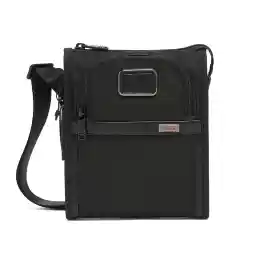 TUMI Mens Alpha 3 Pocket Zip Pocket Shoulder Bag, Color : Black