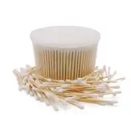 DELFINO Swabs Wooden Cotton Buds, 500 Pieces