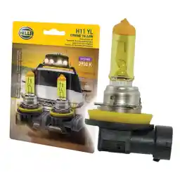 Hella H11 Yl Twin Blister Xtreme Yellow Bulb (12V 55W), 2 Pack