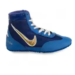 کفش کشتی بچه گانه ساقدار طرح نایک تک گام TKM | آبي/سفيد