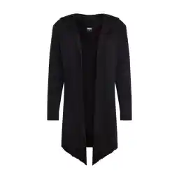 Urban Classics Men Long Hooded Open Edge Cardigan Long Frayed Sleeve Sweatshirt with Hoodie, Open Front Cardigan for Men (pack of 1)