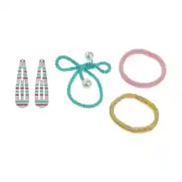 ست کش و گیره مو دخترانه مانسون چیلدرن مدل 5045461729751 مجموعه 5 عددی