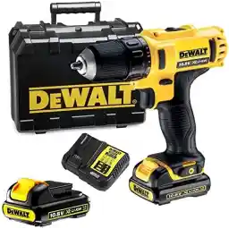 DeWalt 12V 10mm Subcompact Hammer Drill Driver With extra battery, Yellow/Black, DCD716D2-B5, 3 Year Warranty