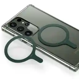 ESR for MagSafe Sticker, MagSafe Ring Magnet, 2 Pack Magnetic Metal Ring for Phone case, Universal Wireless Charger Conversion Kit for iPhone 17/16/16e/15/14,/Galaxy S25/Google Pixel 10, Dark Green