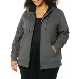 Amazon Essentials Women's Sherpa-Lined Fleece Full-Zip Hooded Jacket (Available in Plus Size)