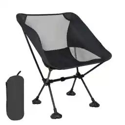 LENND Ultralight Compact Camping Folding Beach Chair with Anti-Sinking Large Feet and Back Support Webbing, BR56