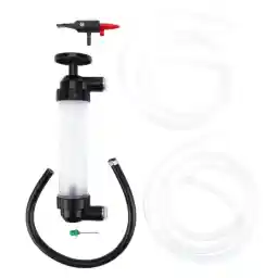 Performance Tool Black/Clear 48-inch Hoses Grip Clip Transfer Pump/ Siphon Fluid Pump Kit For Water, Oil, Liquid, And Air, W1156