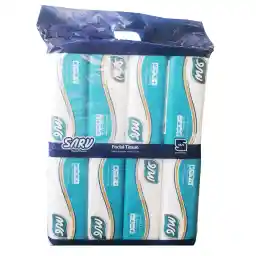 دستمال کاغذی 150 برگ(دولایه) سرو طرح فیروزه بسته 8 عددی