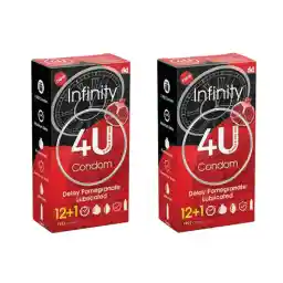 کاندوم فور یو مدل infinity مجموع 2 عددی
