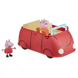Peppa Pig Peppa’s avonturen Peppa’s rode speelgoedgezinsauto voor peuters, gesproken zinnetjes en geluiden, vanaf 3 jaar