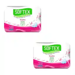 نوار بهداشتی پنبه ای سافتکس مدل sen بسته 2 عددی