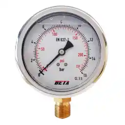 گیج فشار بتا مدل 16bar-10cm-L