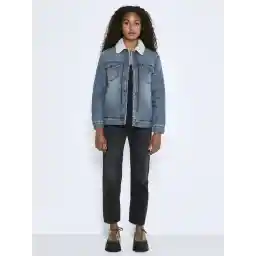 NOISY MAY NMOLE L/S DENM TEDDY JACKET VI139MB NOOS Dames Jas - Maat XS