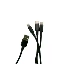 کابل تبدیل USB به microUSB / USB-C / لایتنینگ لامیو مدل N112S طول 1.2 متر