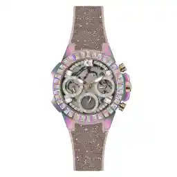 GUESS Ladies Sport Multifunction Baguette Crystal 36mm Watch
