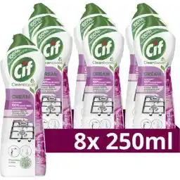 Cif CleanBoost Cream Pink Abrasive - 8 x 750 ml - بسته ارزشی