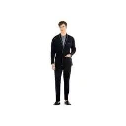 ست لباس خواب آستین بلند و لباس بافتنی مردانه جهیزیه پیر کاردین ست سه تیکه