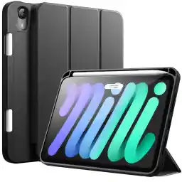 JETech Case for iPad mini (A17 Pro, 2024 Model, 7th Generation) / mini 6 (2021 Model, 6th Generation), Slim Tablet Cover with Soft TPU Back, Auto Wake/Sleep (Black)