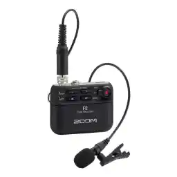 Zoom F2 Lavalier Body-Pack Compact Recorder, 32-Bit Float Recording, No Clipping, Audio for Video, Records to SD, and Battery Powered with Included Lavalier Microphone