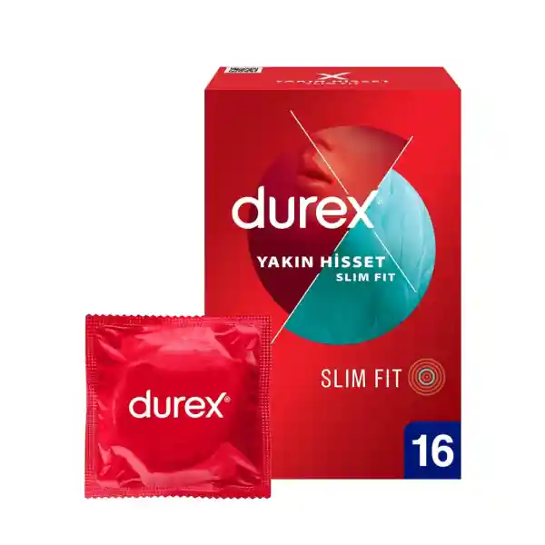 Durex Yakın Hisset Slim Fit 16'lı Prezervatif