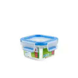 Emsa 508535 گیره و بسته ظرف غذا | ظرفیت 0.2 لیتر | مربع | جعبه کلیپ | 100% محکم