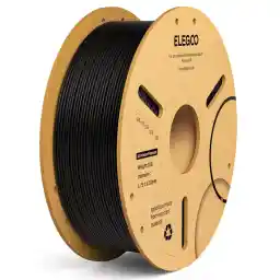 ELEGOO PLA Plus Filament 1.75mm, 3D Printer pla+ Filament, Dimensional Accuracy +/- 0.02 mm, Tough & High Strength, Compatible with Most FDM Printers Black(1KG/Spool, 2.2 lbs)