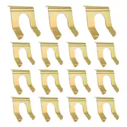 15 Pieces Metal Brake Line Retainer, U Shaped Brake Hose Clips, Replacement for Cars Trucks Vehicles Auto Motorcycles