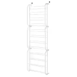 Whitmor Over The Door Shoe Rack, 36 Pair, White