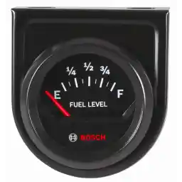 Bosch Actron sp0f000056 style line 2 fuel level gauge electric (black dial face, black bezel)