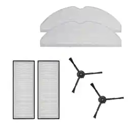 ست لوازم جانبی اصلی roborock، با دستمال مرطوب، فیلتر HEPA و برس کناری مشکی برای جاروبرقی ربات S7/S7 Max Ultra/S7 Maxv Ultra/S7 Pro Ultra/S8/S8+/S8 Pro Ultra