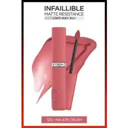 L'Oreal Paris Infallible Matte Resistance Likit Mat Ruj - 120 Major Crush