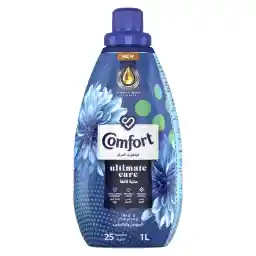 Comfort Concentrate Fabric Softener, Iris & Jasmine, 9x fragrance, 1L,Packaging may vary