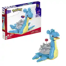 MEGA Pokémon Actiefiguur, bouwspeelgoed voor kinderen, Lapras met 527 onderdelen en beweging, bouwen en bewegen, 18 cm groot HKT26