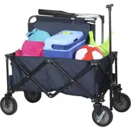 Campart Bolderkar HC-0910 - تاشو - Bolderwagen با قاب سازدهنی محکم - شامل کیسه نگهداری و صفحه پایه - آبی