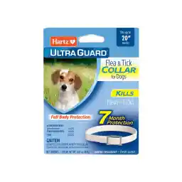 Hartz UltraGuard Flea & Tick Collar for Dogs and Puppies, 7 Month Flea and Tick Protection and Prevention Per Collar, White, Up to 20 Inch Neck