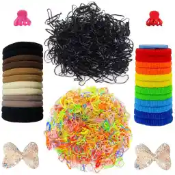 ست کش و کلیپس مو دخترانه آی جواهر مجموعه 328 عددی