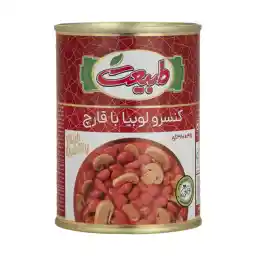 کنسرو لوبیا با قارچ طبیعت - 380 گرم