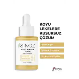سرم مراقبت از پوست سینوز برای لکه های تیره و اسکار آکنه نیاسینامید 5% + آلفا آربوتین 2% 30 میلی لیتر